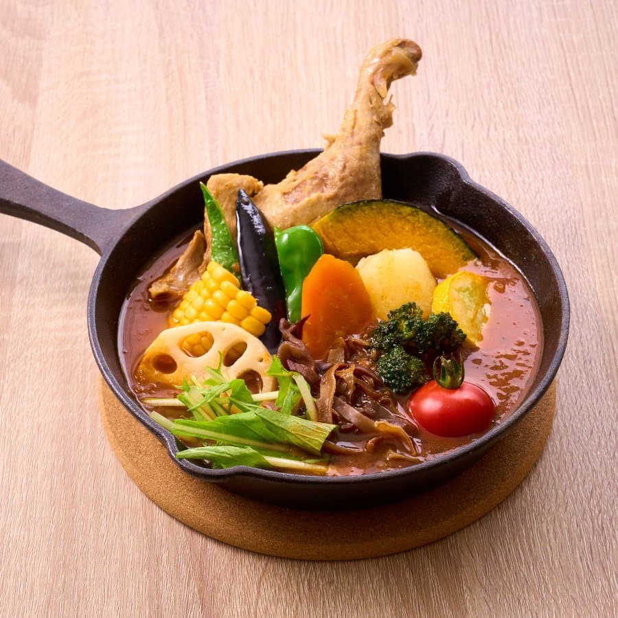 農園のチキンカリー